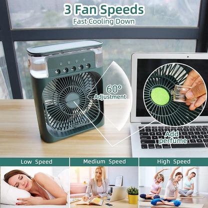 (FREE HOME DELIVERY)c Humidifier With LED Night Light Water Mist Fans